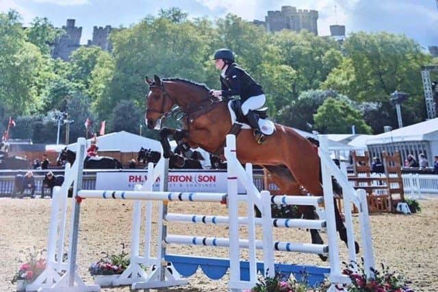 Jasmine Gutsell was pulled in at the last minute and then finished third at the Royal Windsor horse show.