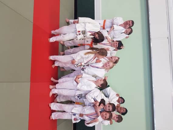 Bury Judo Clubs squad which travelled to St Albans and took 15 medals at the Herts Closed Championship recently.