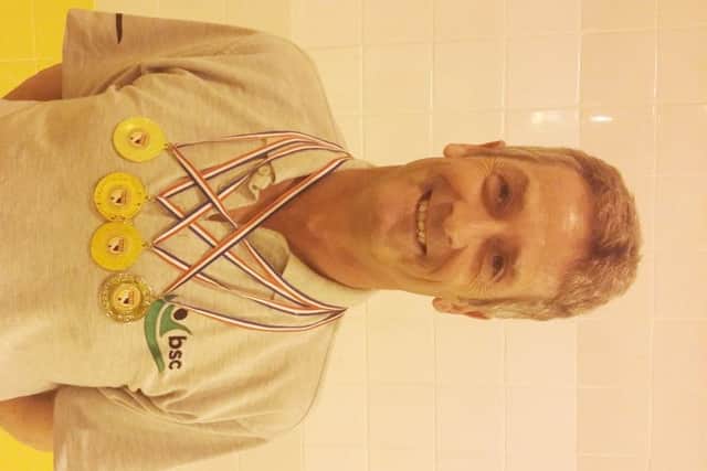 Berkhamsted SCs Mark Strakosch with his Norwich Masters medals