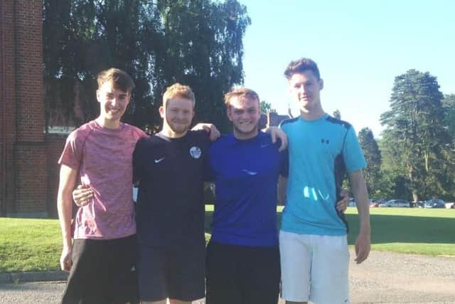 Tring Schools Tom Gray, Oli Beeny, Sam Gough and Jake Williams will be taking on the best schools in the country in July