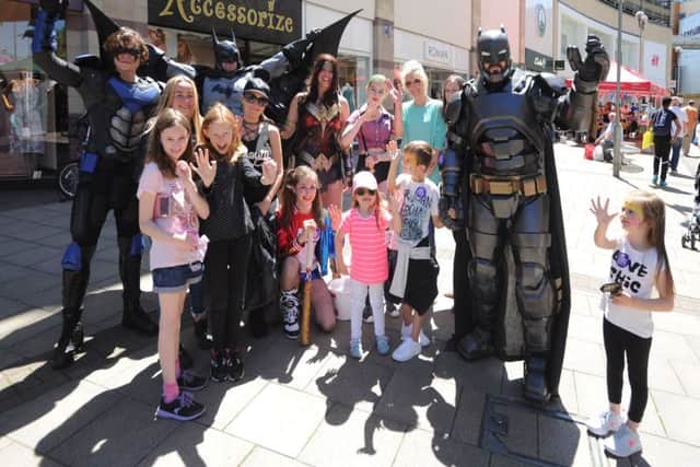 One Great Day for two charities at Riverside, Hemel Hempstead, on Saturday. Film heroes meet the public.
