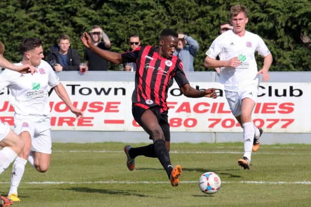 David Moyo is joining the Tudors from Brackley Town