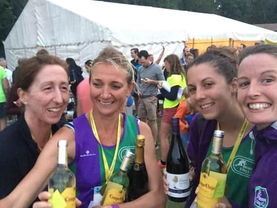 Dacorum and Tring's winning ladies team at the Summer Solstice 10km event