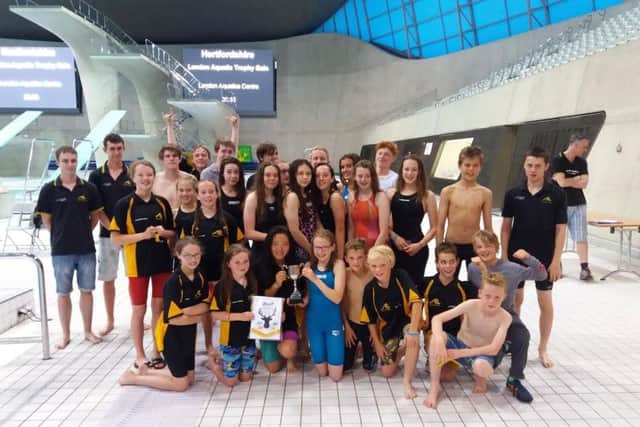 Trings Herts Trophy-winning side at the London Aquatic Centre