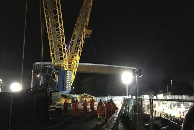 The work took place overnight