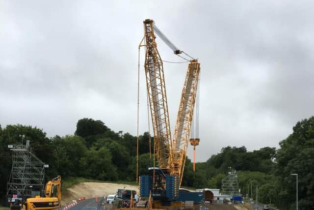 The crane that was used is one of the biggest in use currently in the UK