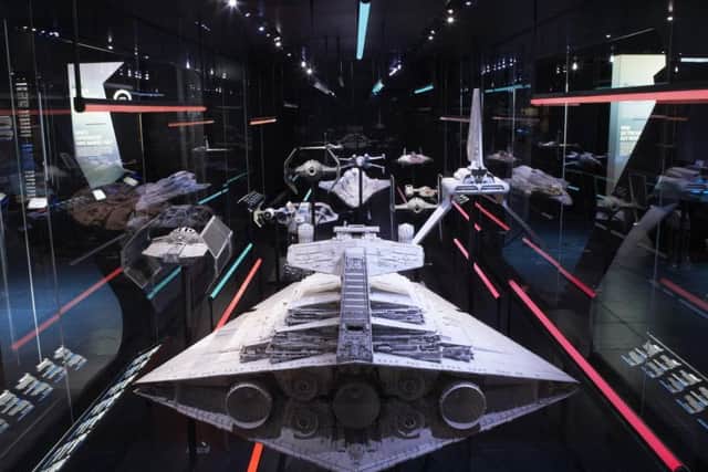 Props from Star Wars on display