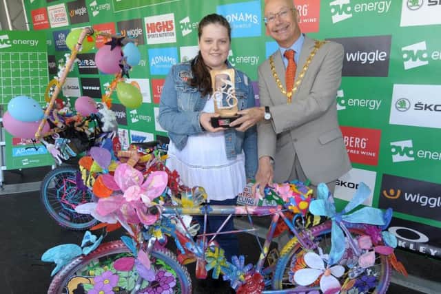 The Mayor of Dacorum with Ruth Glasheen from Longdean School