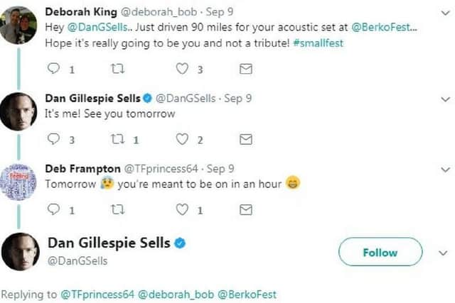 Dan was rescued by loyal Twitter followers from missing his set