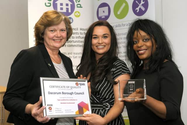 Left to Right: councillor Margaret Griffiths, team leader Emily-Rae, and councillor Isy Imarni