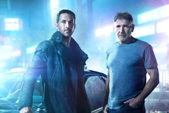 Ryan Gosling and Harrison Ford in Blade Runner 2049