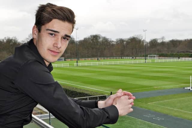 Harry Winks made his England debut on Sunday. Picture courtesy of Tottenham Hotspur FC