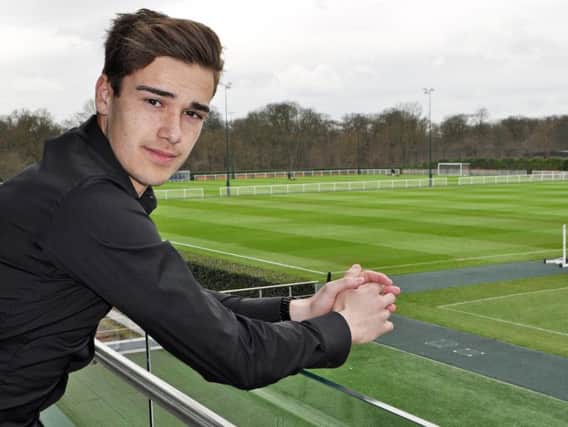 Harry Winks made his England debut on Sunday. Picture courtesy of Tottenham Hotspur FC