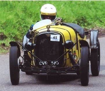 David Furness in his title-winning 1930 750cc Austin 7, nicknamed The Toy.