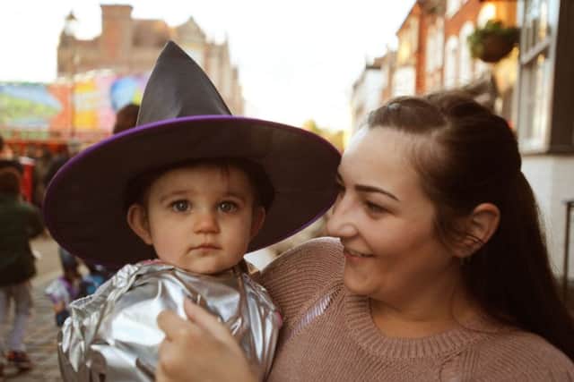 Darcy Myatt, aged one, cast a spell on mum Shelley Roberts