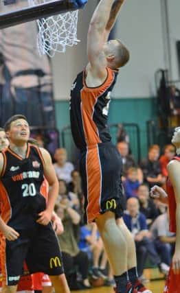 Storms Lee Greenan top-scored against the Kent Crusaders with 23 points. (Picture by Lin Titmuss)