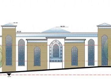 Sketch of how the mosque at Nash Mills may look